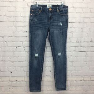 YASO New York Blue Jeans Women’s Size 13 Skinny Distressed Destroyed Whiskering